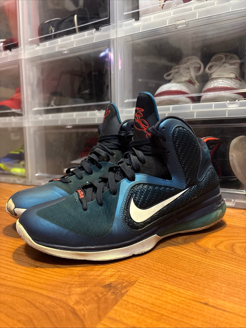 Nike LeBron 9 Swingman 469764-300 Basketball Shoes Men’s Sz 10 Used No Box 2012